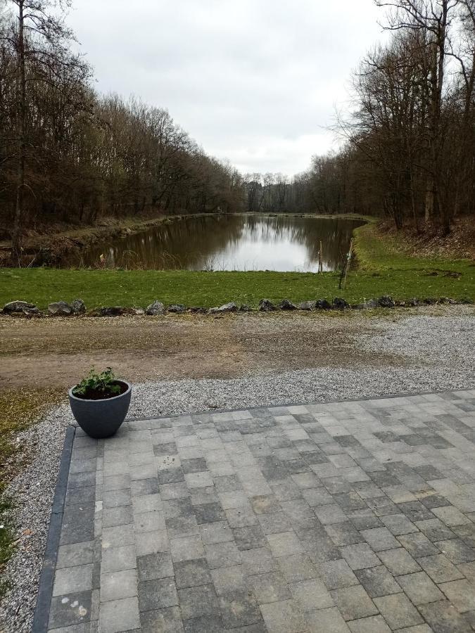 Deux Etangs Poissonneux Au Milieu Des Bois Avec Gite Moderne, La Halte Des Deux Lacs Rosée Buitenkant foto