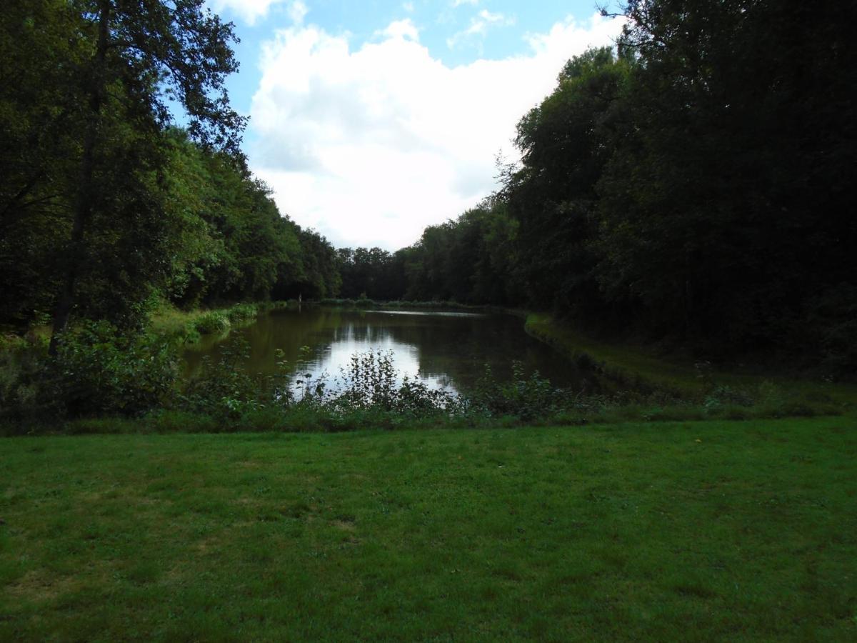 Deux Etangs Poissonneux Au Milieu Des Bois Avec Gite Moderne, La Halte Des Deux Lacs Rosée Buitenkant foto