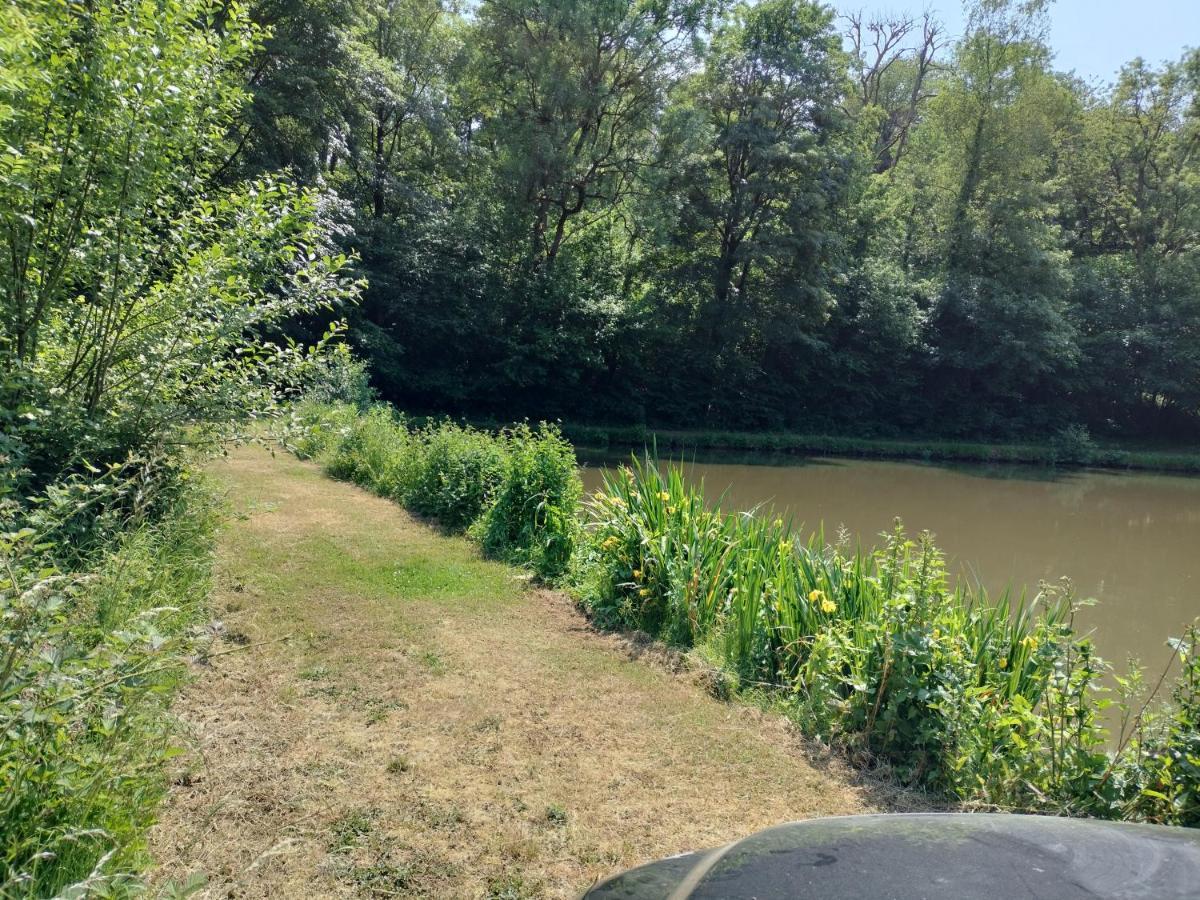 Deux Etangs Poissonneux Au Milieu Des Bois Avec Gite Moderne, La Halte Des Deux Lacs Rosée Buitenkant foto